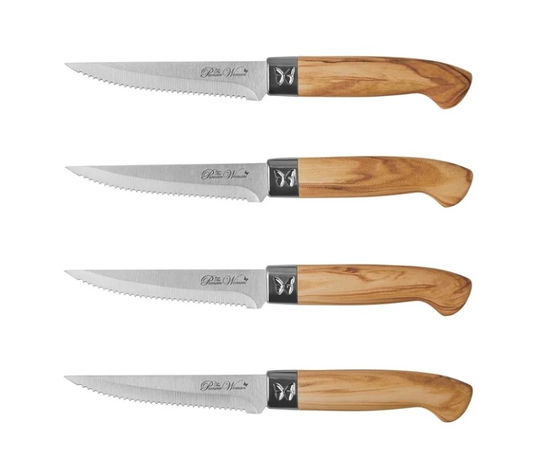 NEW The Pioneer Woman 11-Piece Stainless Steel Knife Block Set, Charcoal Speckle