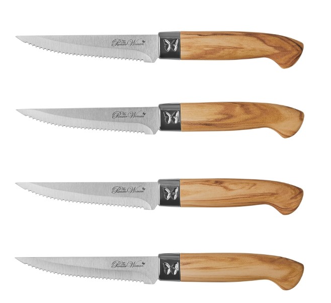 NEW The Pioneer Woman 11-Piece Stainless Steel Knife Block Set, Linen Speckle Search on Amazon   Search on ebay
