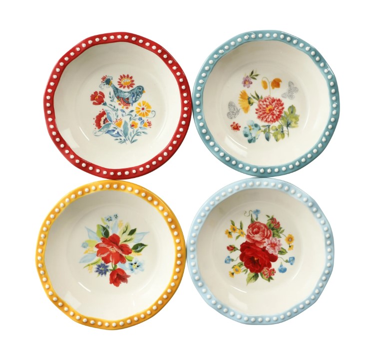 NEW The Pioneer Woman Floral Medley 5.5-inch Mini Pie Pans, 4-Pack