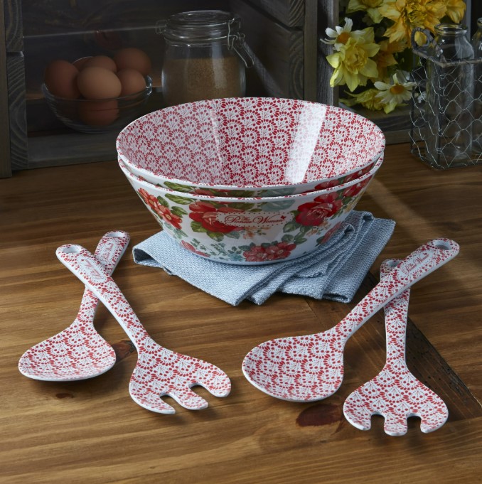 NEW The Pioneer Woman 6-piece Serving Set in Vintage Floral
