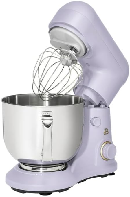 NEW Beautiful 5.3 Qt Stand Mixer, Lightweight & Powerful with Tilt-Head, Lavender by Drew Barrymore