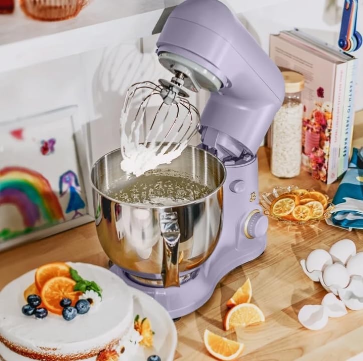 NEW Beautiful 5.3 Qt Stand Mixer, Lightweight & Powerful with Tilt-Head, Lavender by Drew Barrymore