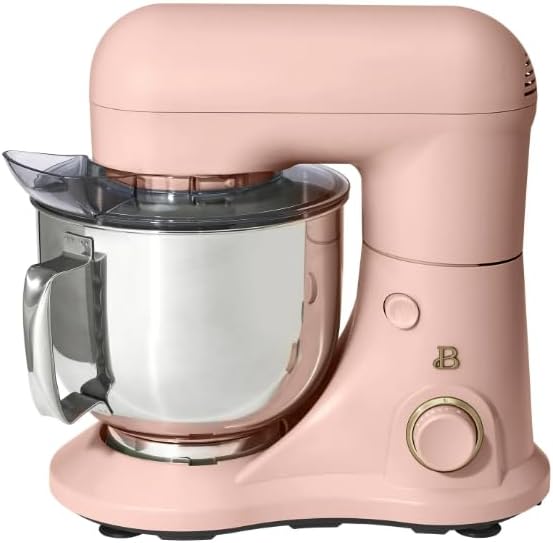 NEW Beautiful 5.3 Qt Stand Mixer, Lightweight & Powerful with Tilt-Head, Rose by Drew Barrymore