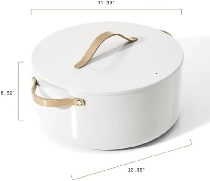 Beautiful 8 Quart Stock Pot, White Icing by Drew Barrymore