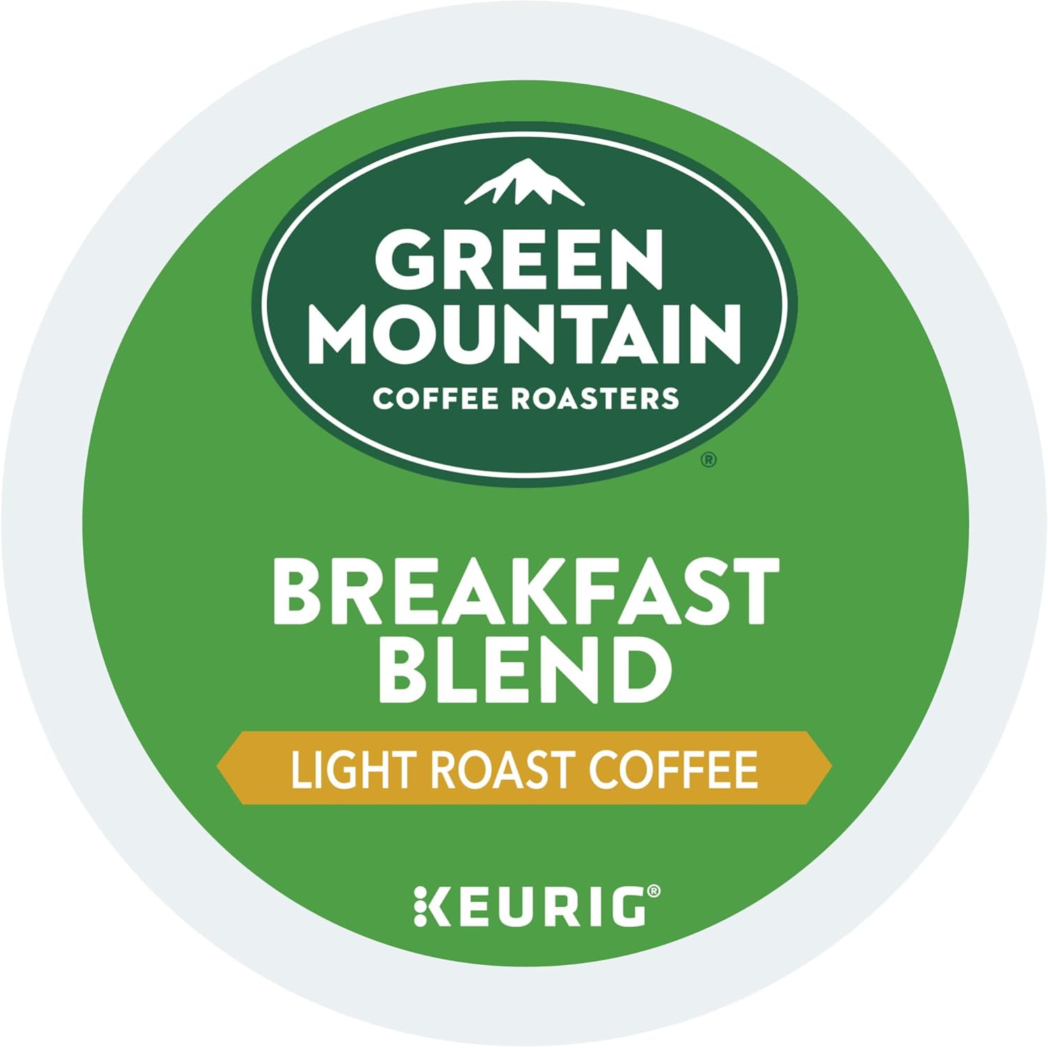 Green Mountain Coffee Roasters Breakfast Blend Single-Serve Keurig K-Cup Pods, Light Roast Coffee, 48 Count