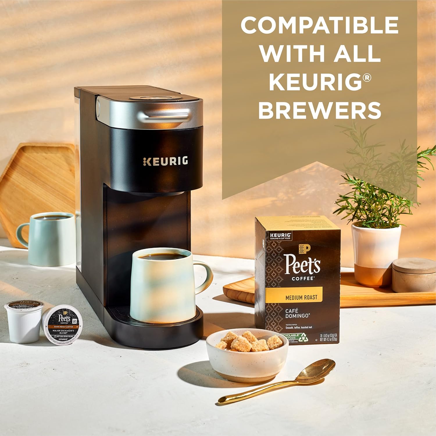 Peet's Coffee, Major Dickason's Blend - Dark Roast Coffee - 32 K-Cup Pods for Keurig Brewers (1 Box of 32 K-Cup Pods)