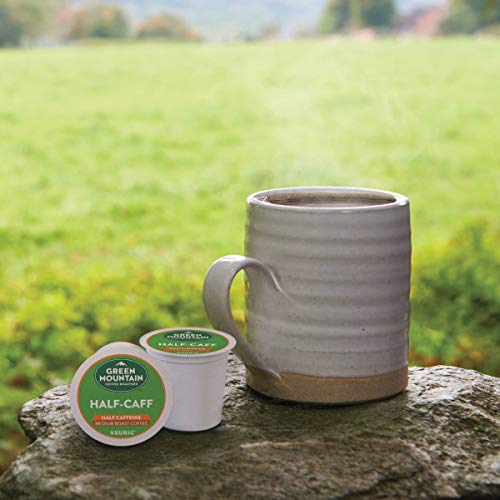 Green Mountain Coffee Roasters Half Caff Keurig Single-Serve K-Cup pods, Medium Roast Coffee, 72 Count