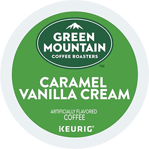 Green Mountain Coffee Roasters Caramel Vanilla Cream Keurig Single-Serve K-Cup pods, Light Roast Coffee, 72 Count