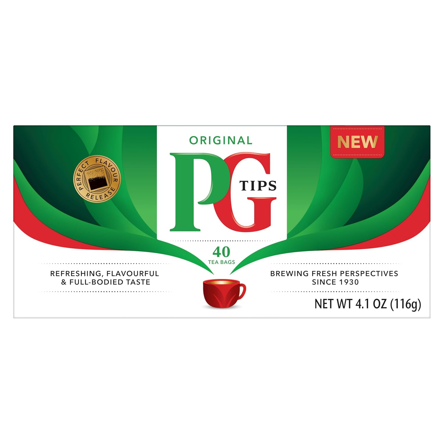 PG Tips Premium Classic Black Tea, Caffeinated, 240 Total Teabags (40ct - Pack of 6)