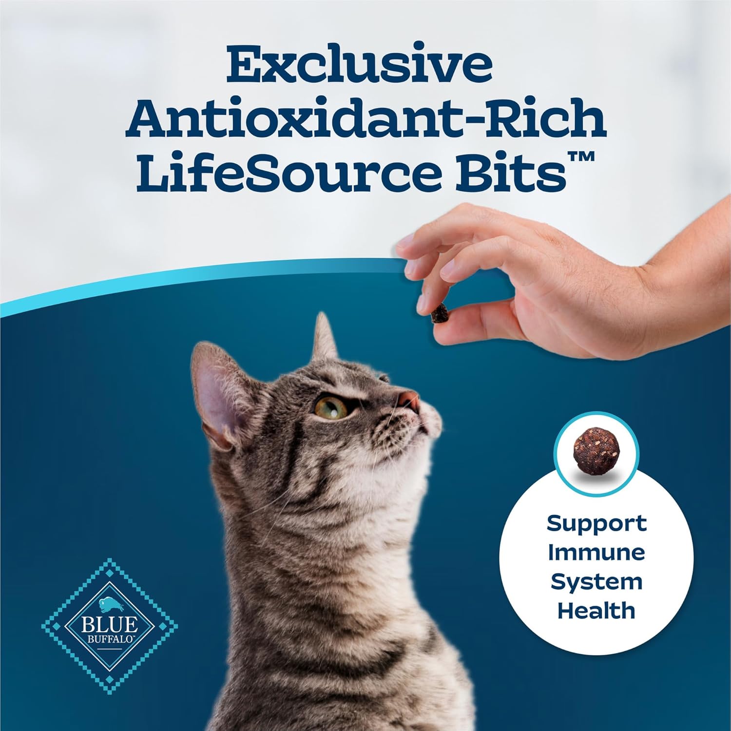 Blue Buffalo Tastefuls Adult 7+ Natural Dry Cat Food, Chicken 7lb bag