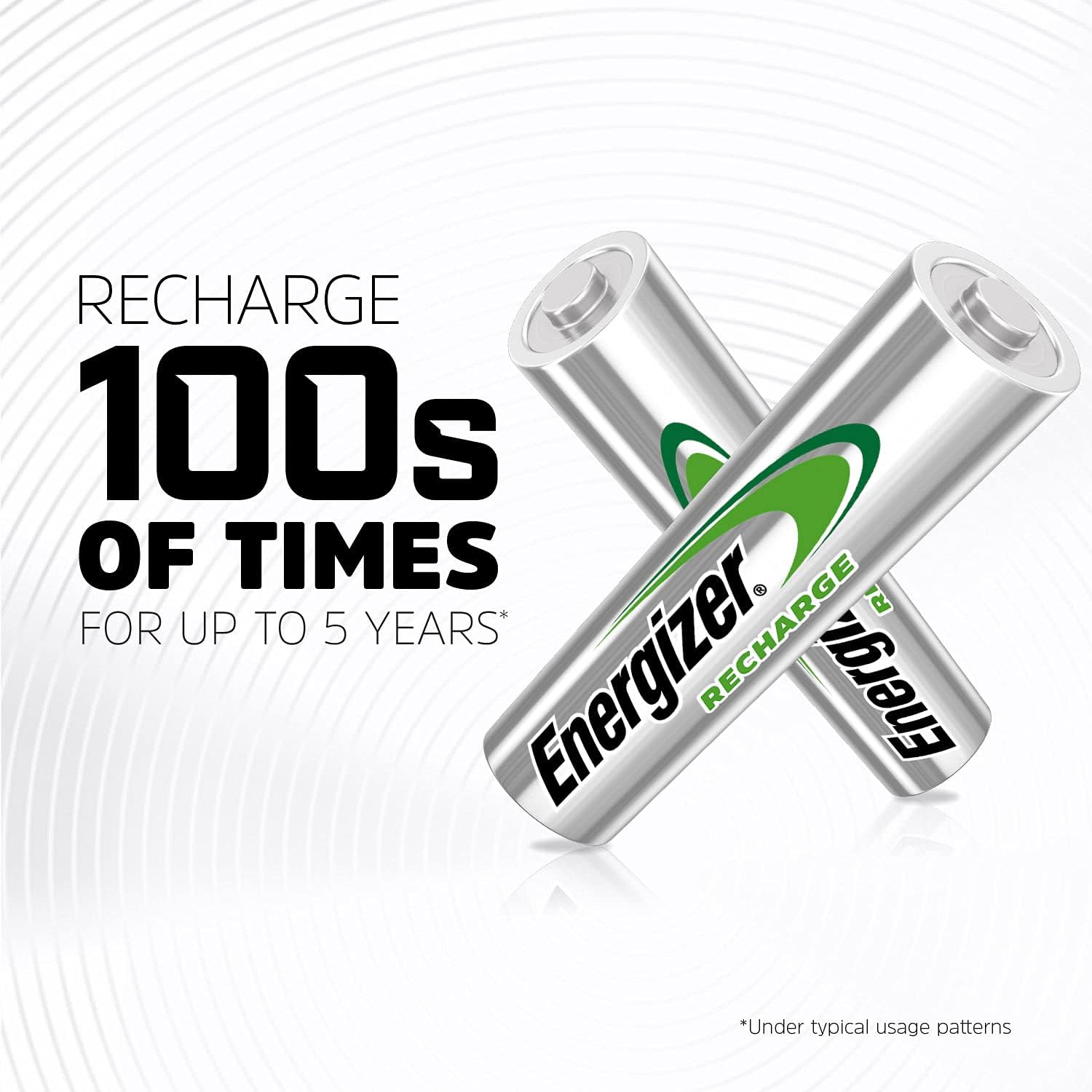 Energizer Power Plus Rechargeable AA Batteries (8 Pack), Double A Batteries
