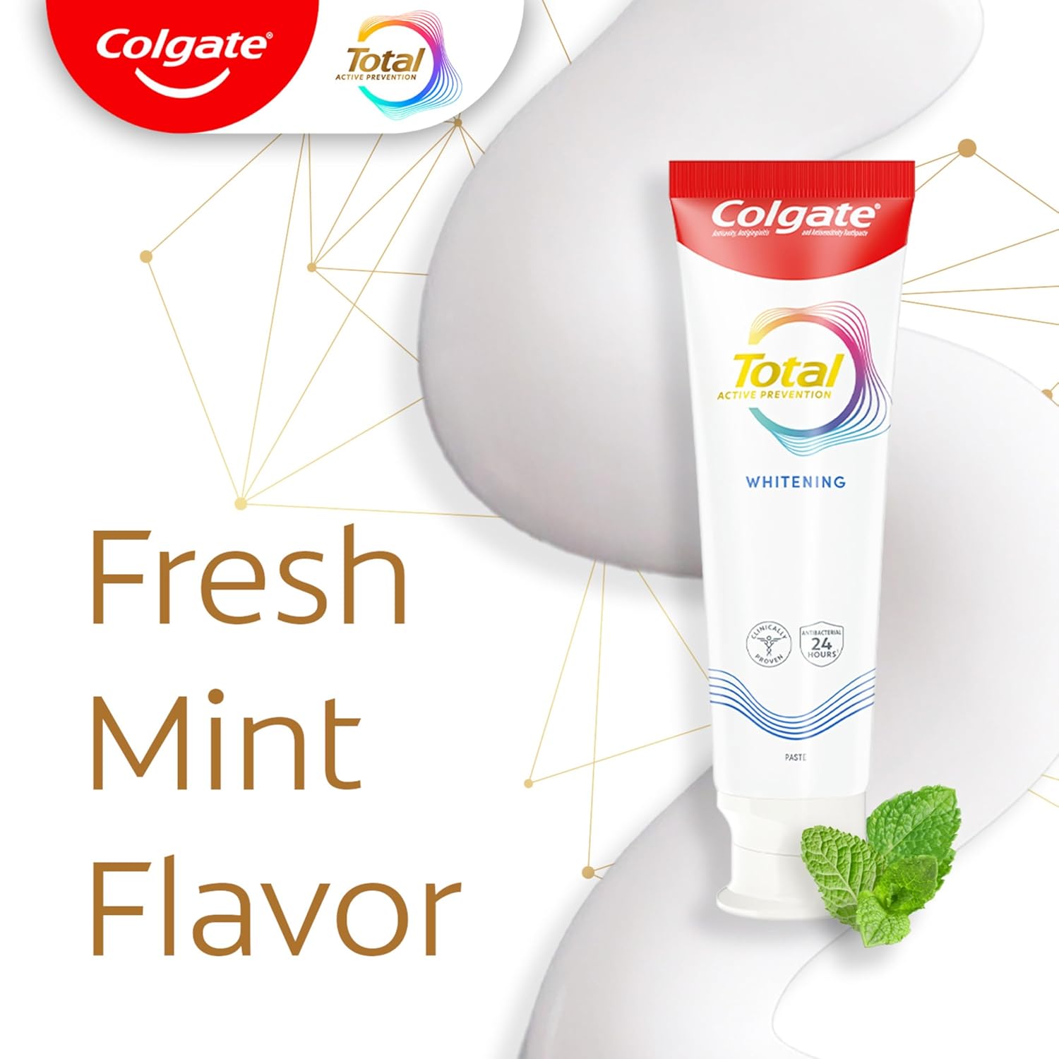 Colgate Total Whitening Travel Toothpaste, Mint Toothpaste for Travel, Carry-On Size Toothpaste, 1.4 Oz Tube