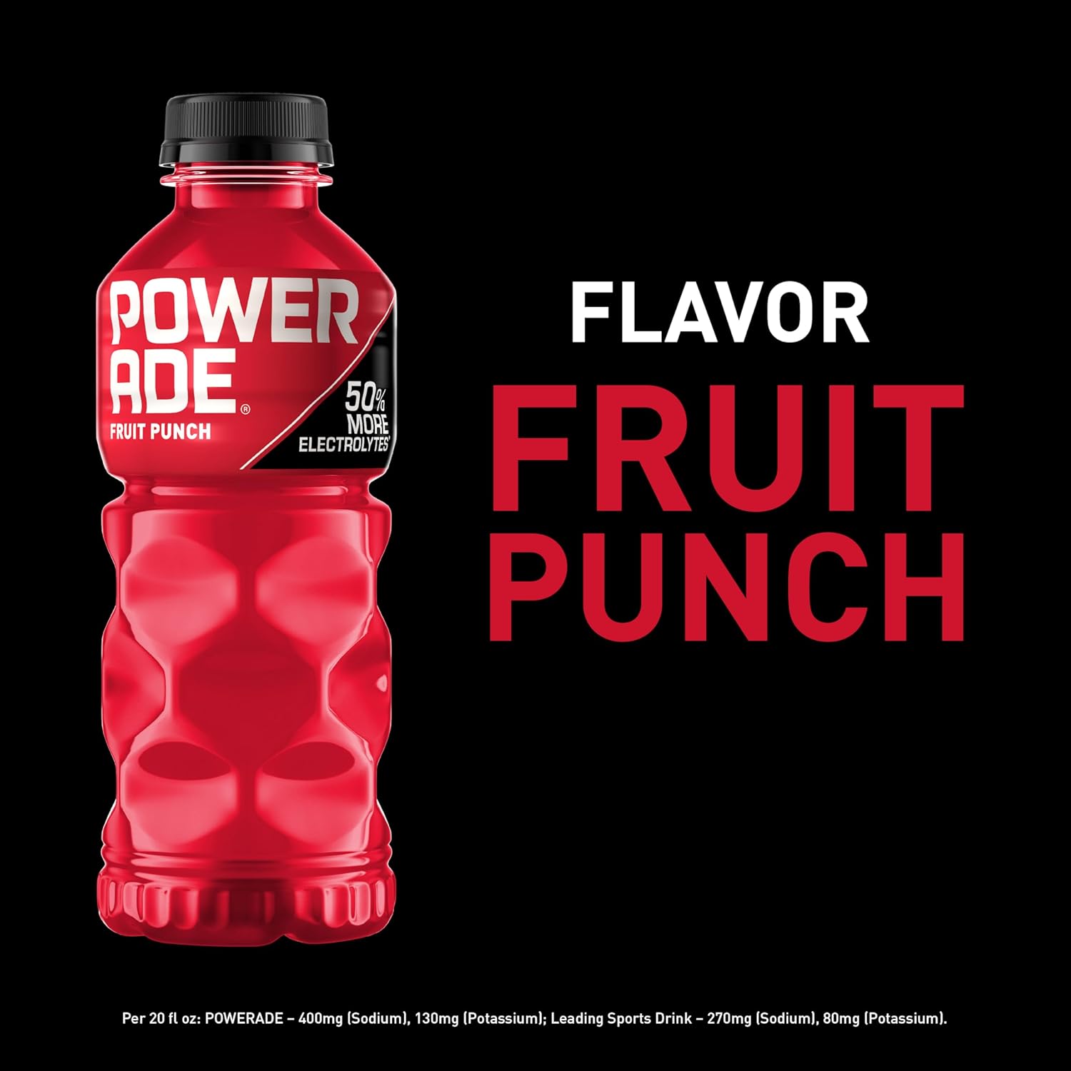 POWERADE Sports Drink Fruit Punch, 20 Ounce (Pack of 24)