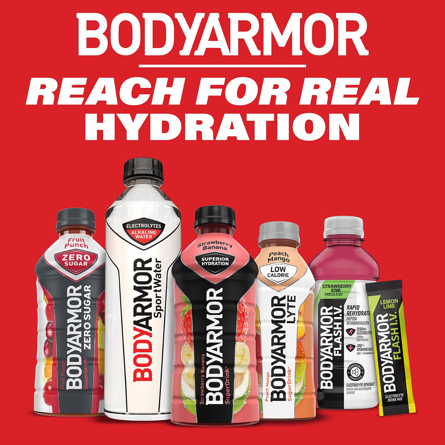 BODYARMOR Sports Drink Sports Beverage, Fruit Punch, Coconut Water Hydration, Natural Flavors With Vitamins, Potassium-Packed Electrolytes, Perfect For Athletes, 16 Fl Oz (Pack of 12)