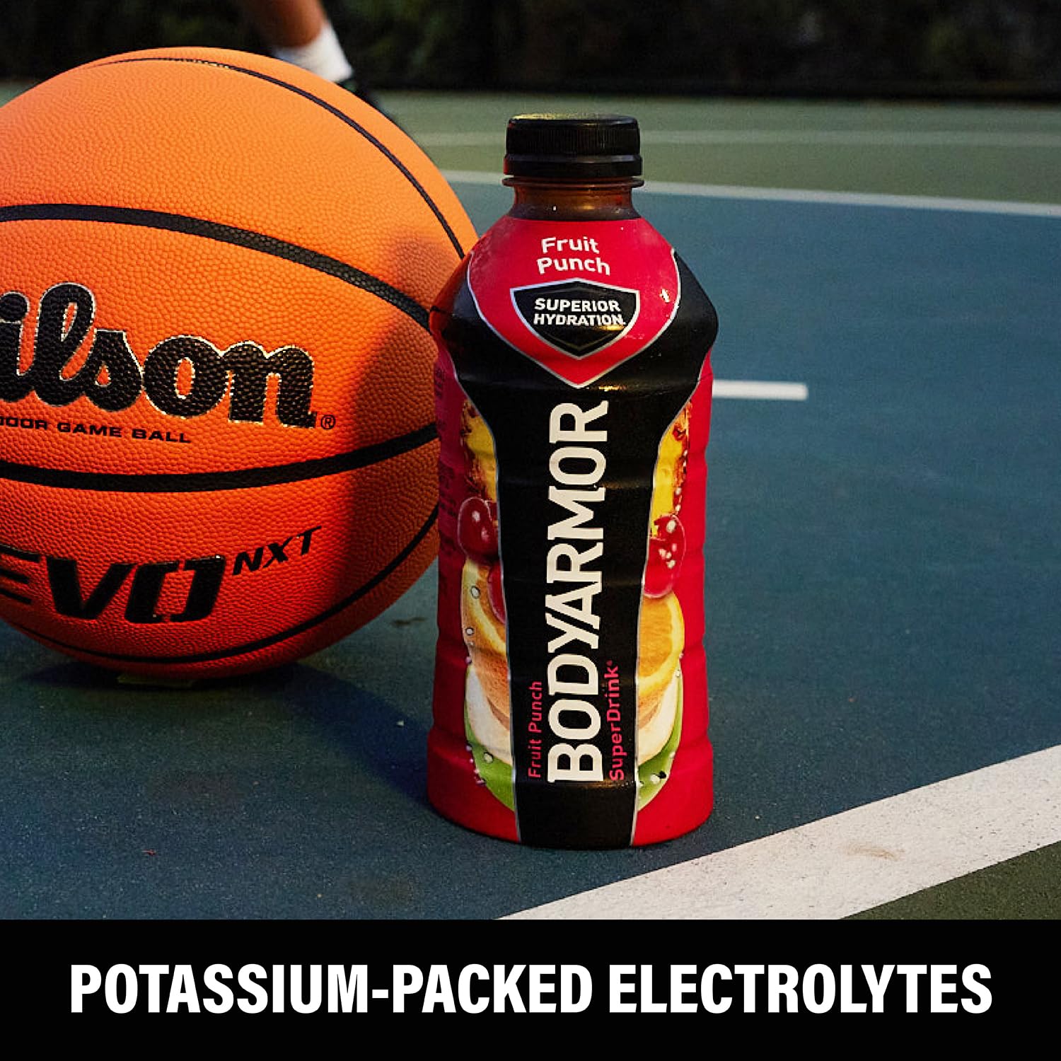 BODYARMOR Sports Drink Sports Beverage, Fruit Punch, Coconut Water Hydration, Natural Flavors With Vitamins, Potassium-Packed Electrolytes, Perfect For Athletes, 16 Fl Oz (Pack of 12)