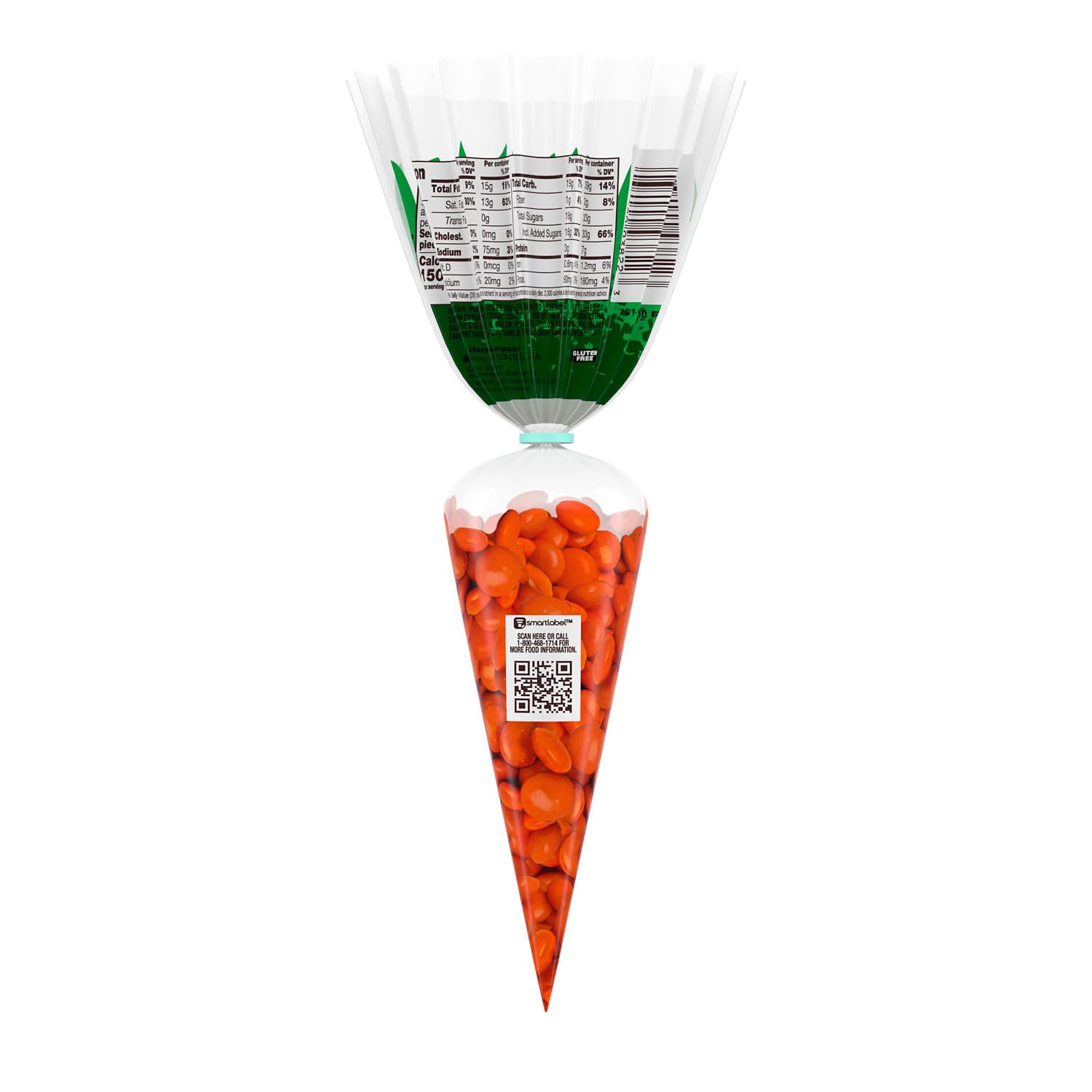 REESE'S PIECES Peanut Butter in a Crunchy Shell Treats, Easter Candy, 2.2 oz Carrot Bag