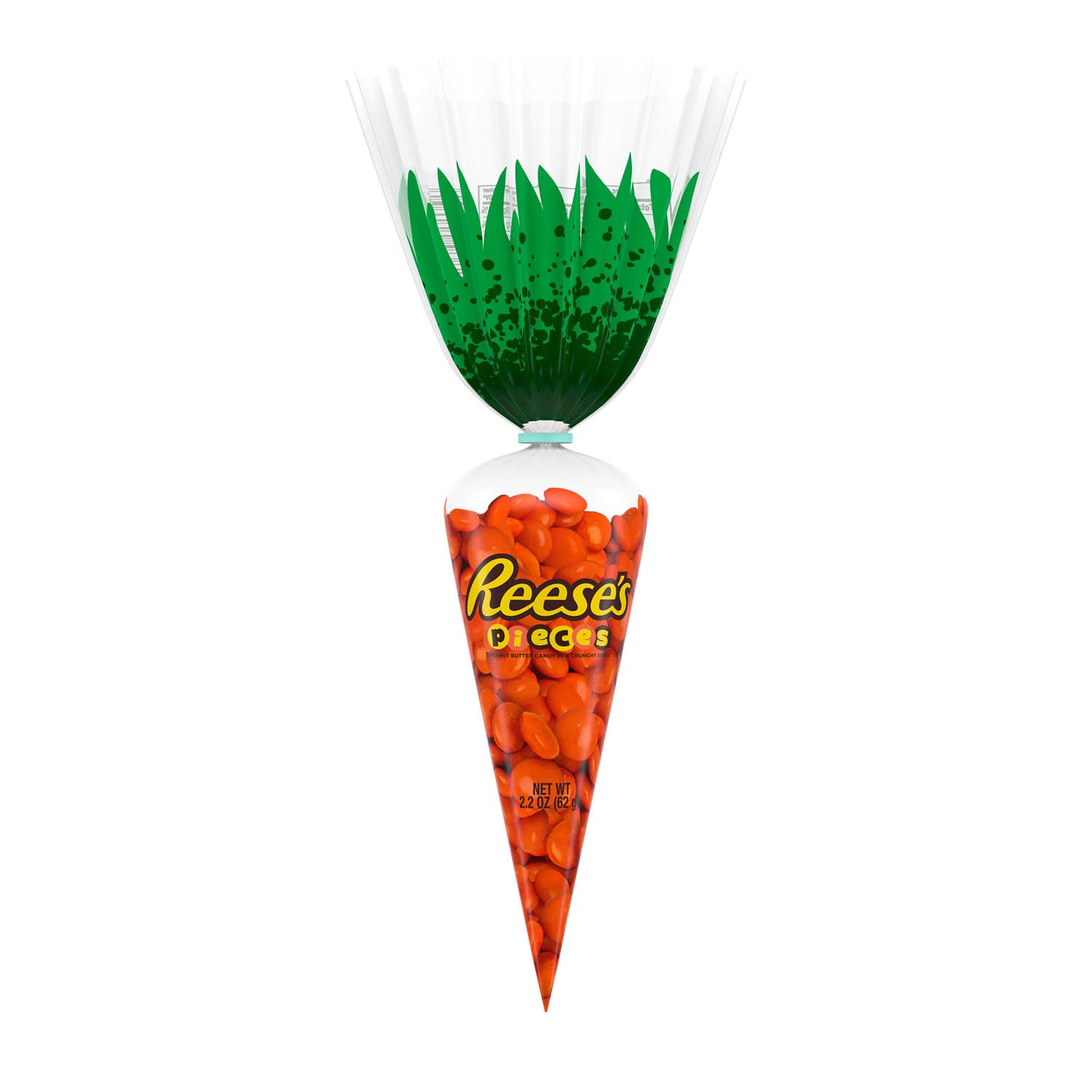 REESE'S PIECES Peanut Butter in a Crunchy Shell Treats, Easter Candy, 2.2 oz Carrot Bag