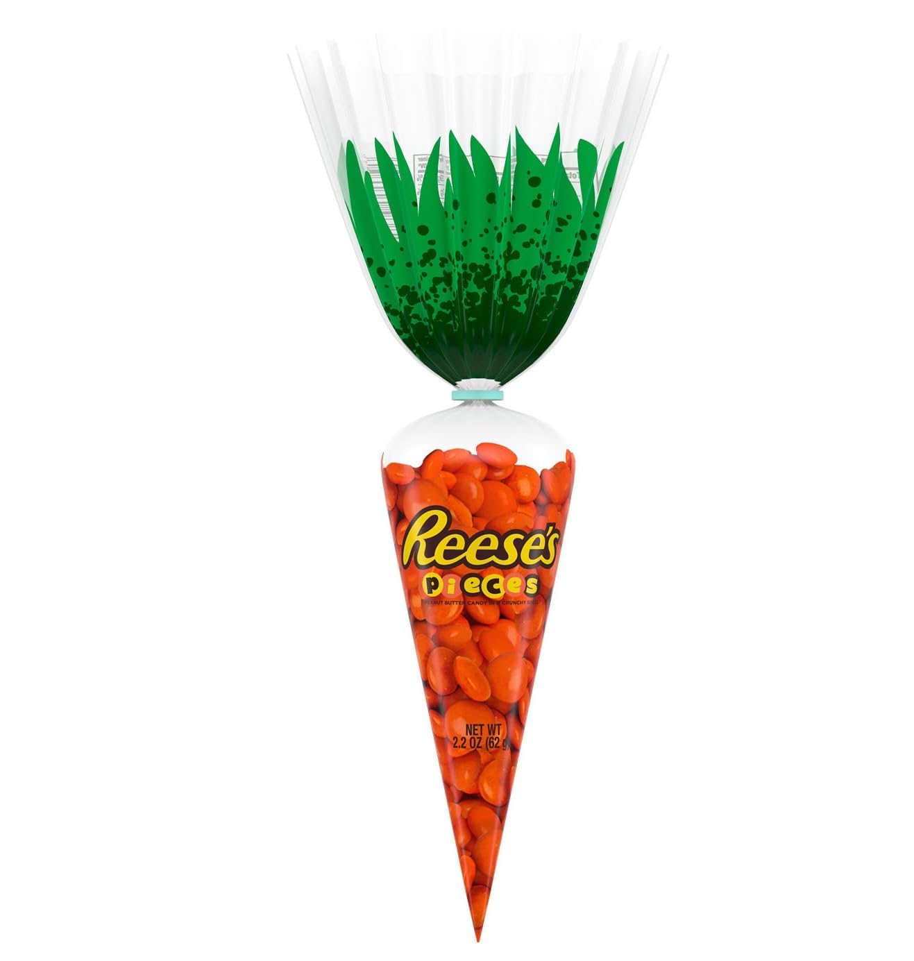 REESE'S PIECES Peanut Butter in a Crunchy Shell Treats, Easter Candy, 2.2 oz Carrot Bag