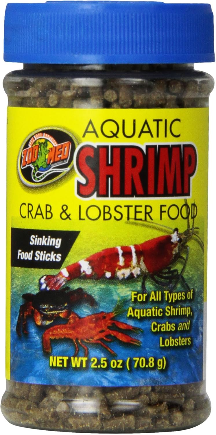 Zoo Med Laboratories SZMZM18 Aquatic Shrimp Crab Lobster Food, 2.5-Ounce
