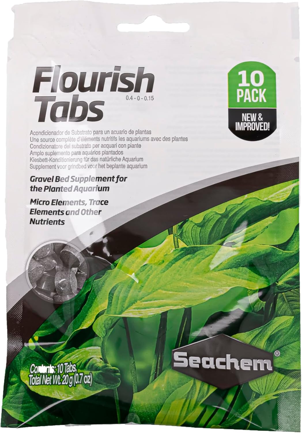 Seachem Flourish Tabs Growth Supplement - Aquatic Plant Stimulant 10 ct