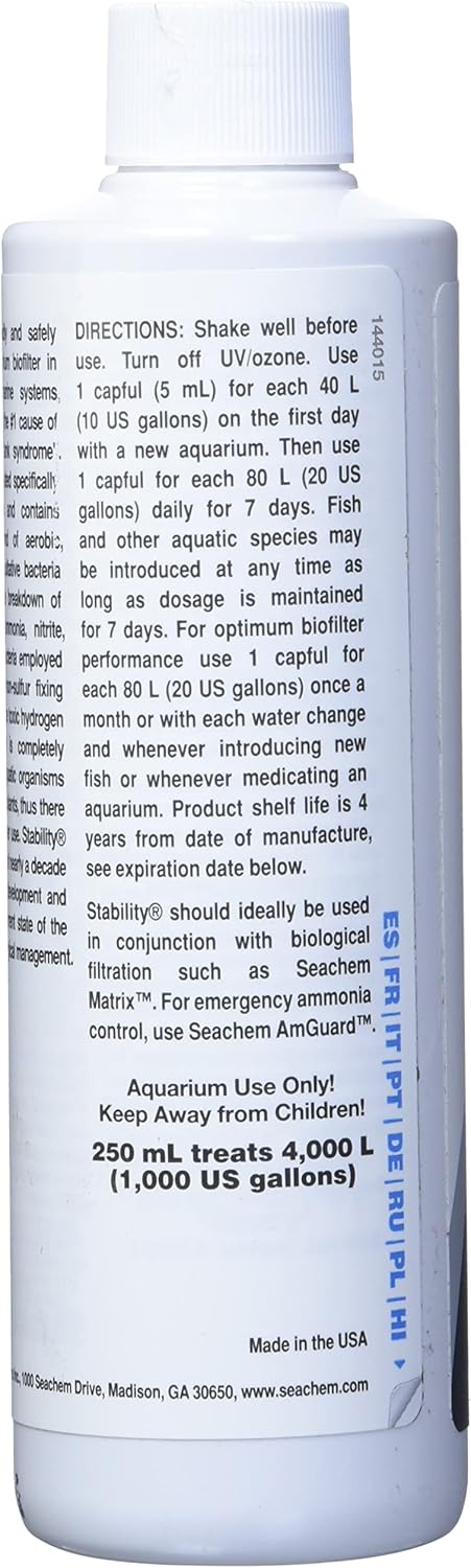 Seachem Stability - For Freshwater and Marine Aquariums 250ml