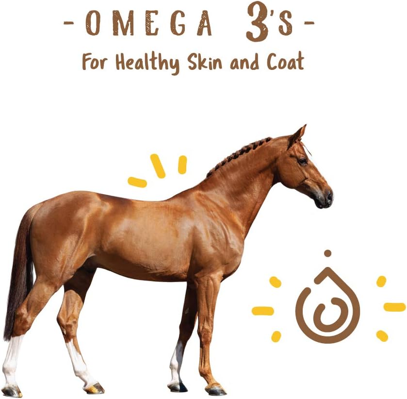 Manna Pro Simply Flax Supplement for Horses - Omega-3 Fatty Acids - 8 Pounds