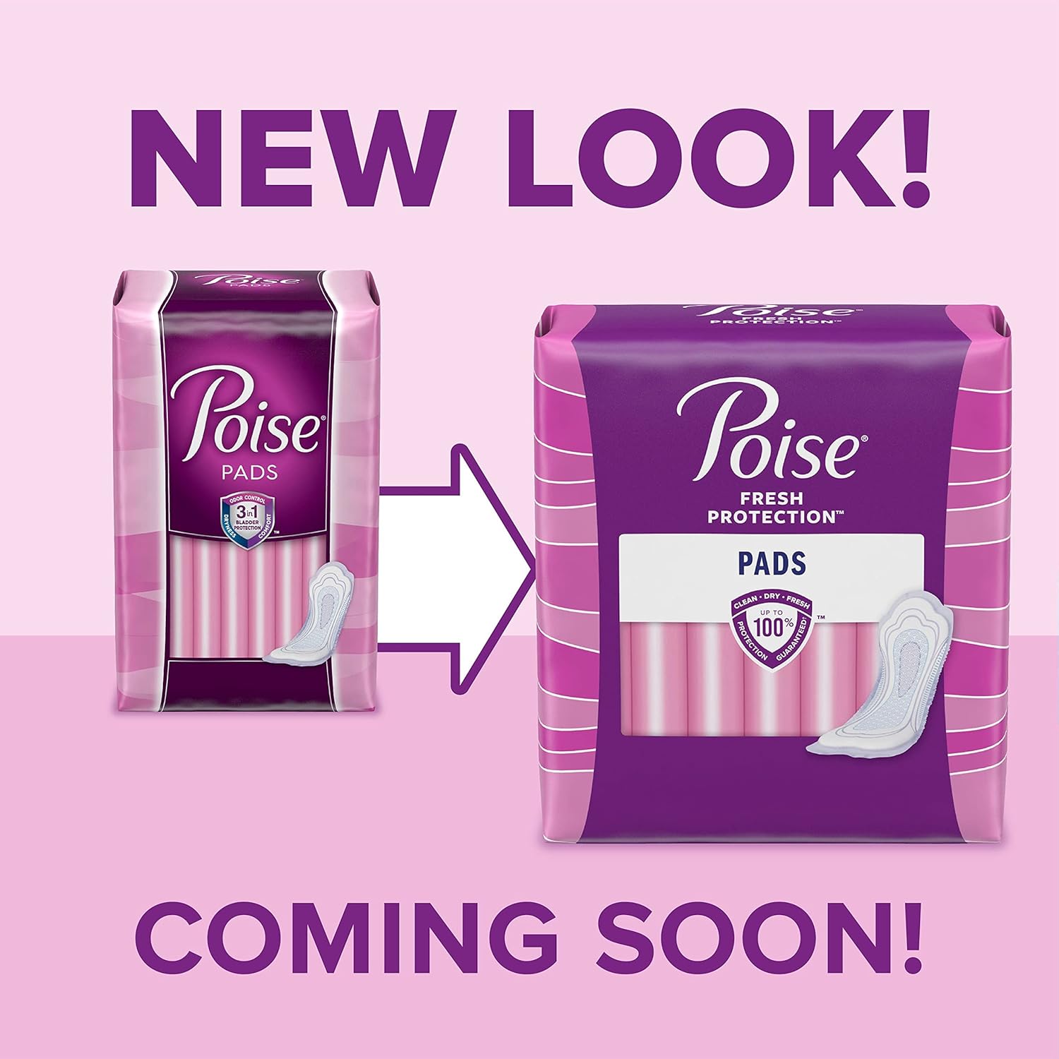 Poise Postpartum Incontinence Pads for Women, Ultimate Absorbency, Long, Original Design, 27 Count