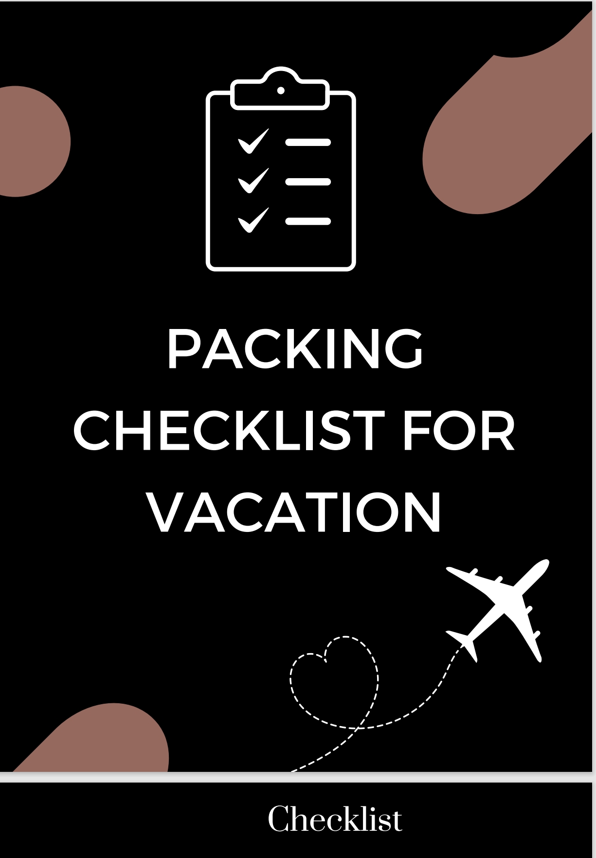 Packing Checklist For Your Vacation