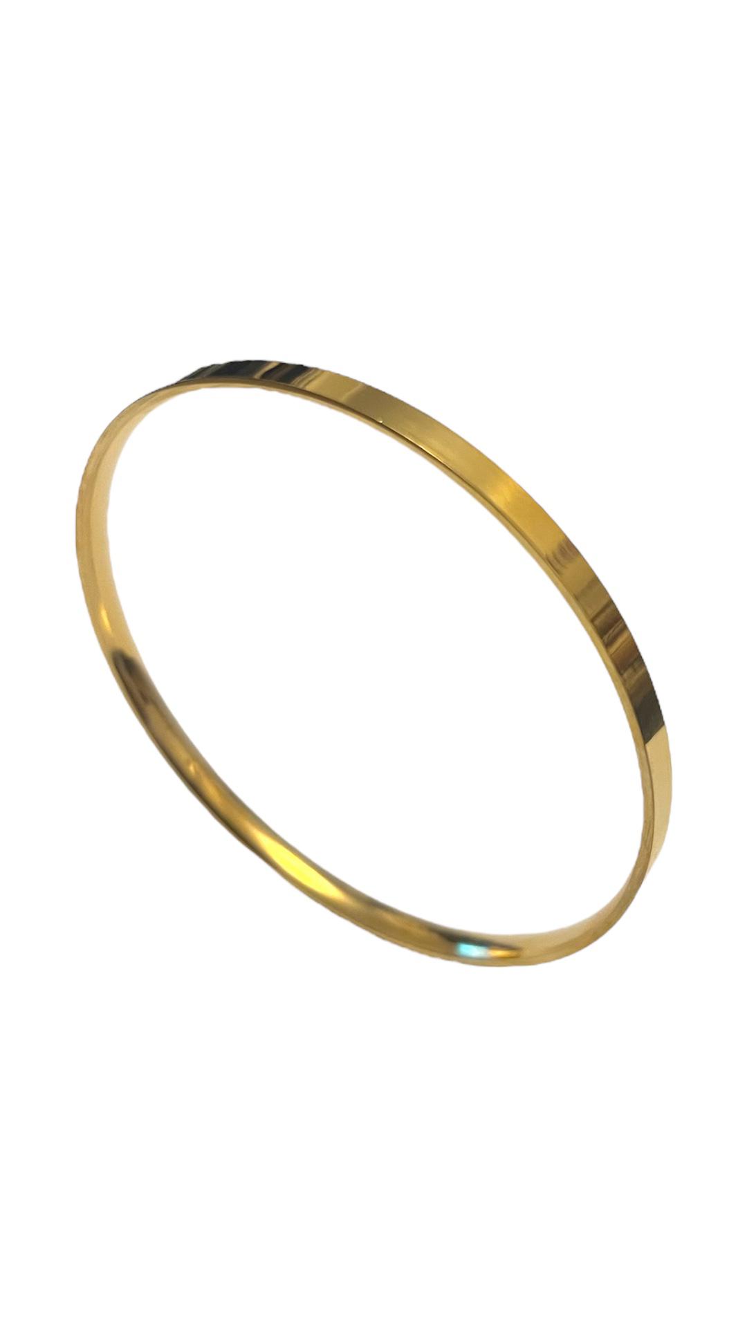 Golden 'Plain' Bangle 