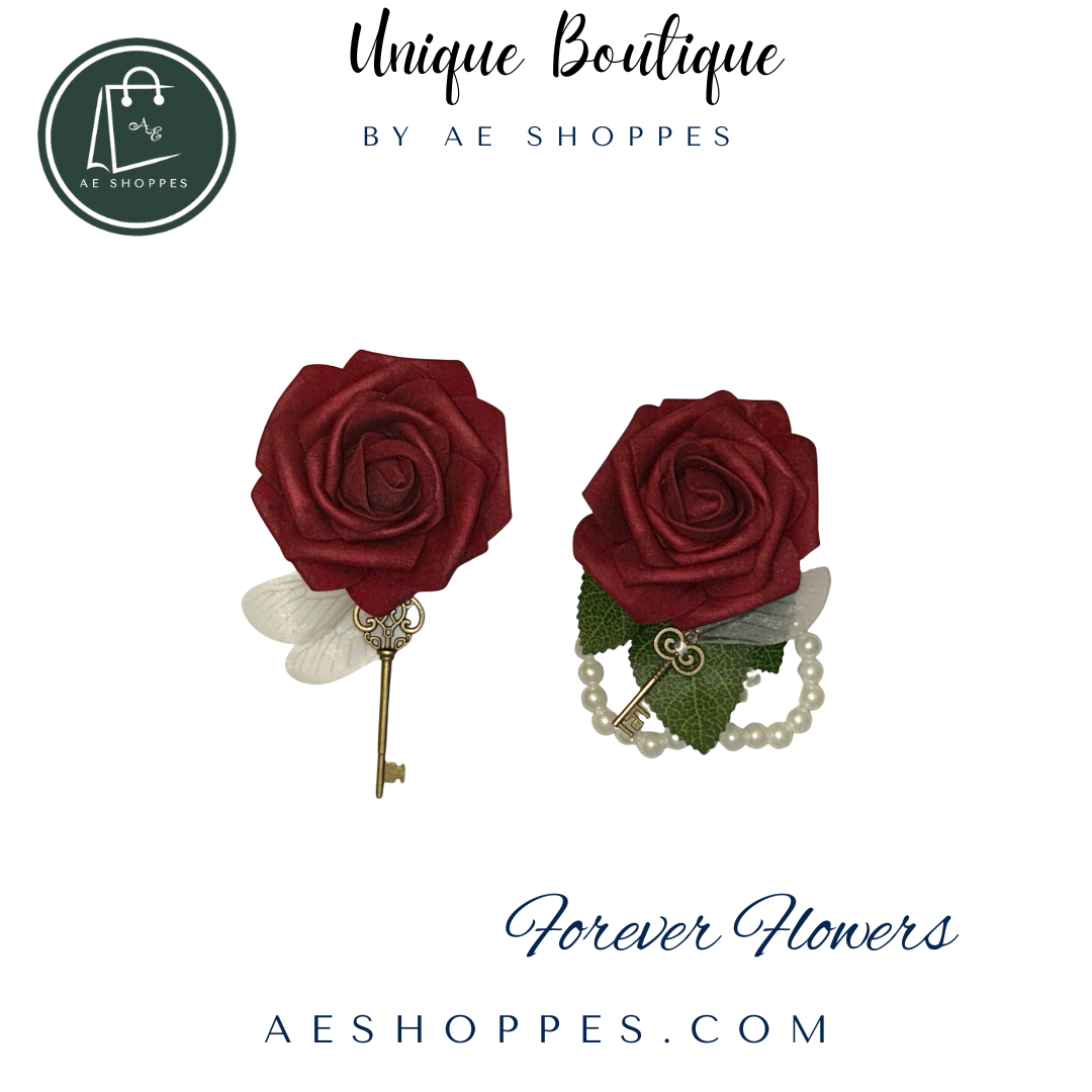 Red Rose Boutonnière & Corsage Set
