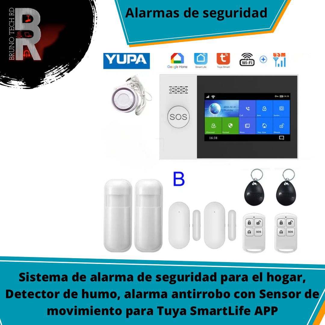 Sistema de alarma de seguridad para el hogar