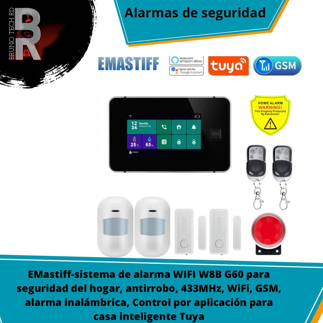 Sistema de alarma EMastiff WIFI W8B G60