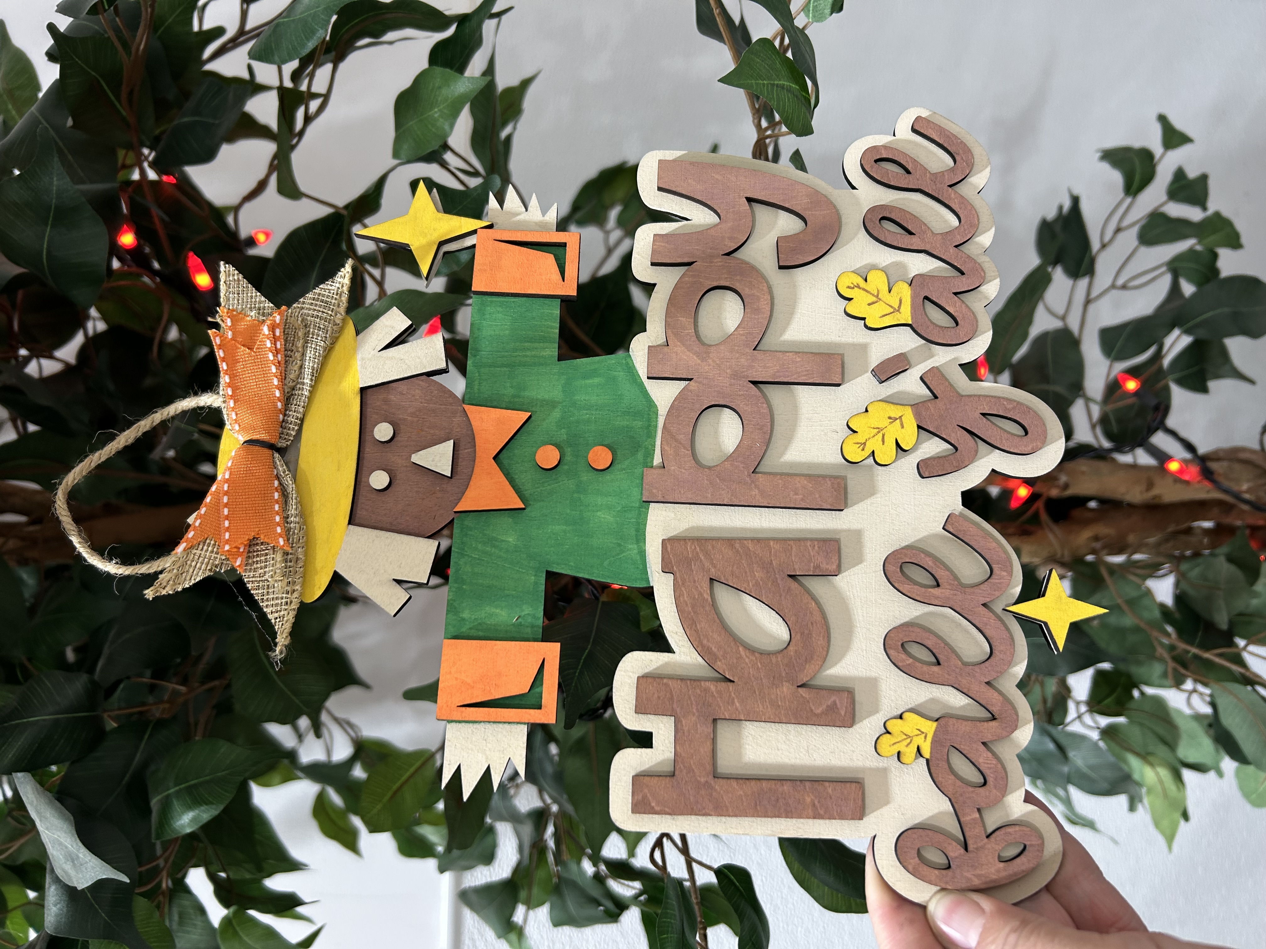Happy Fall Y'all Scarecrow Sign