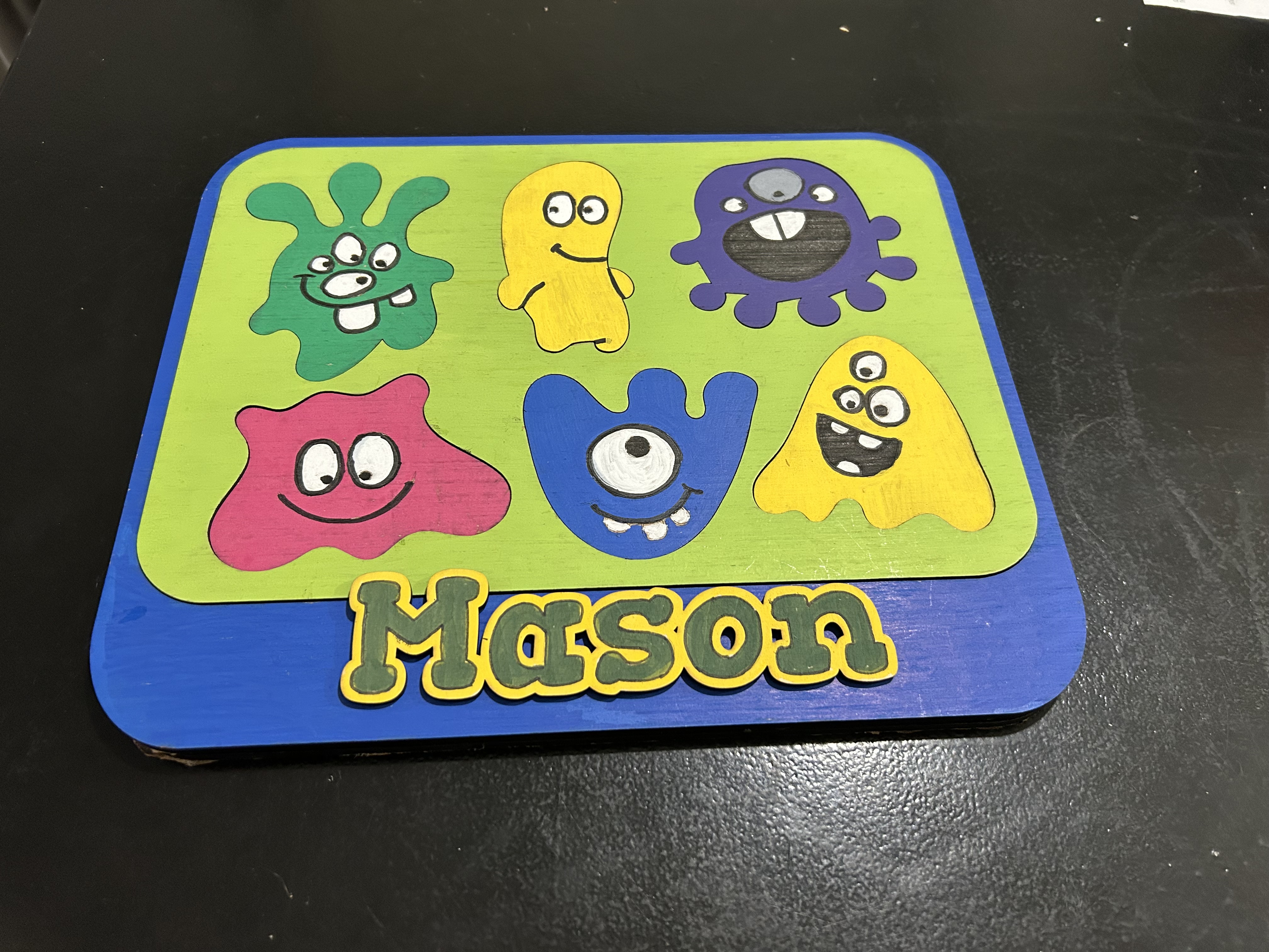 Large Custom Name Puzzle Board for Kids