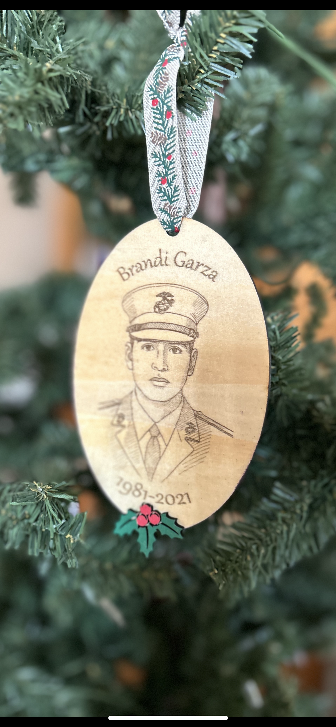 Personalized Memorial Christmas Ornament