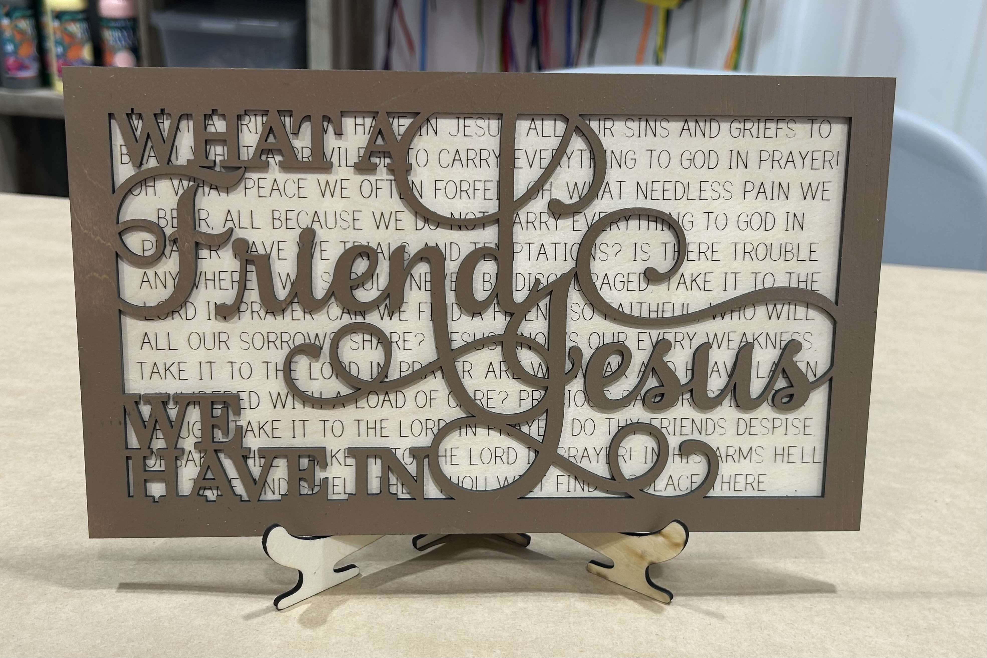 What a Friend we Have in Jesus Song - Christian Inspirational Plaque