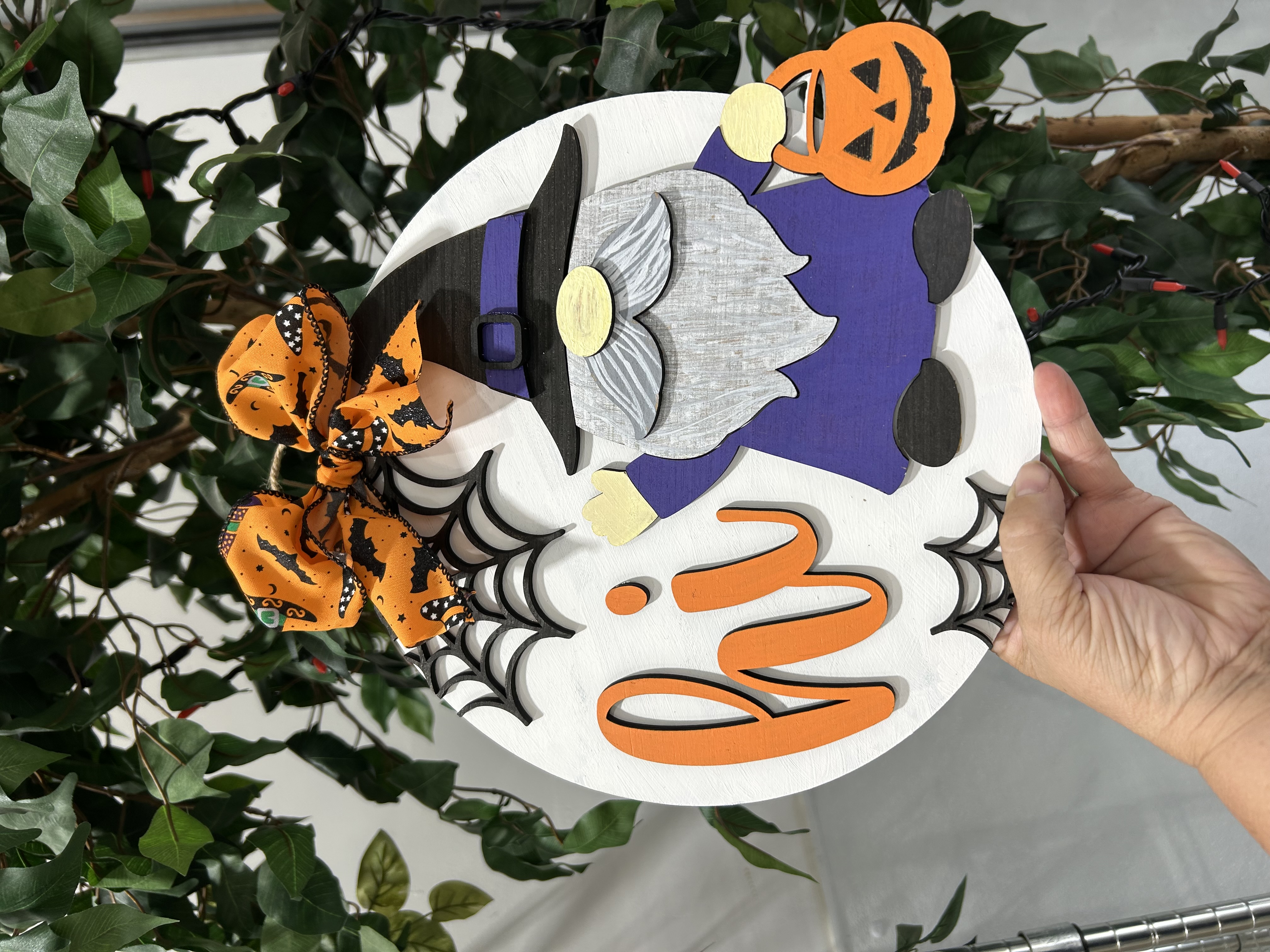 Halloween Gnome Welcome Sign