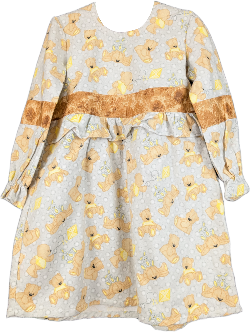 Children's Teddy Bear Print Dress