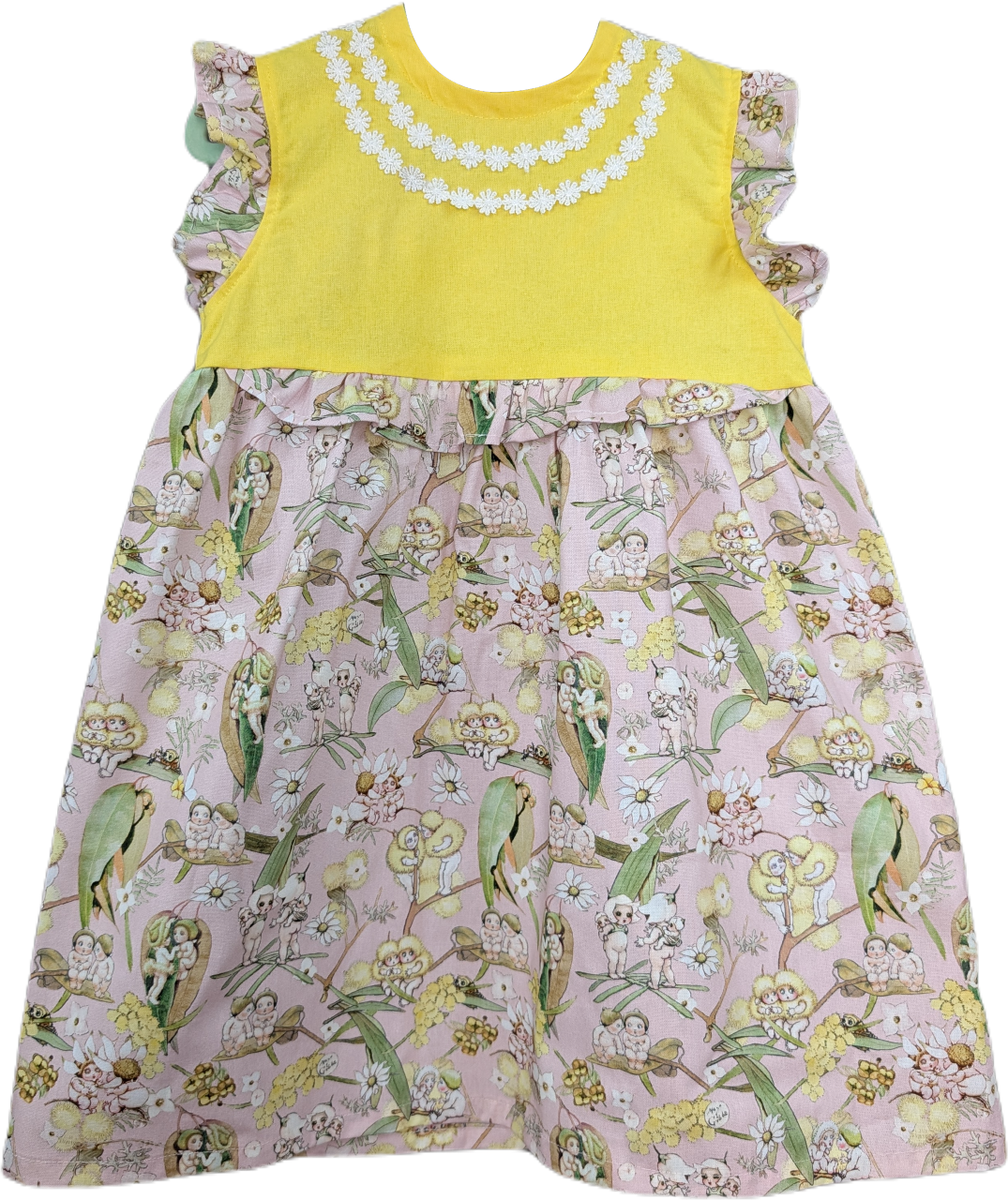 Floral Patterned Girl's Dress