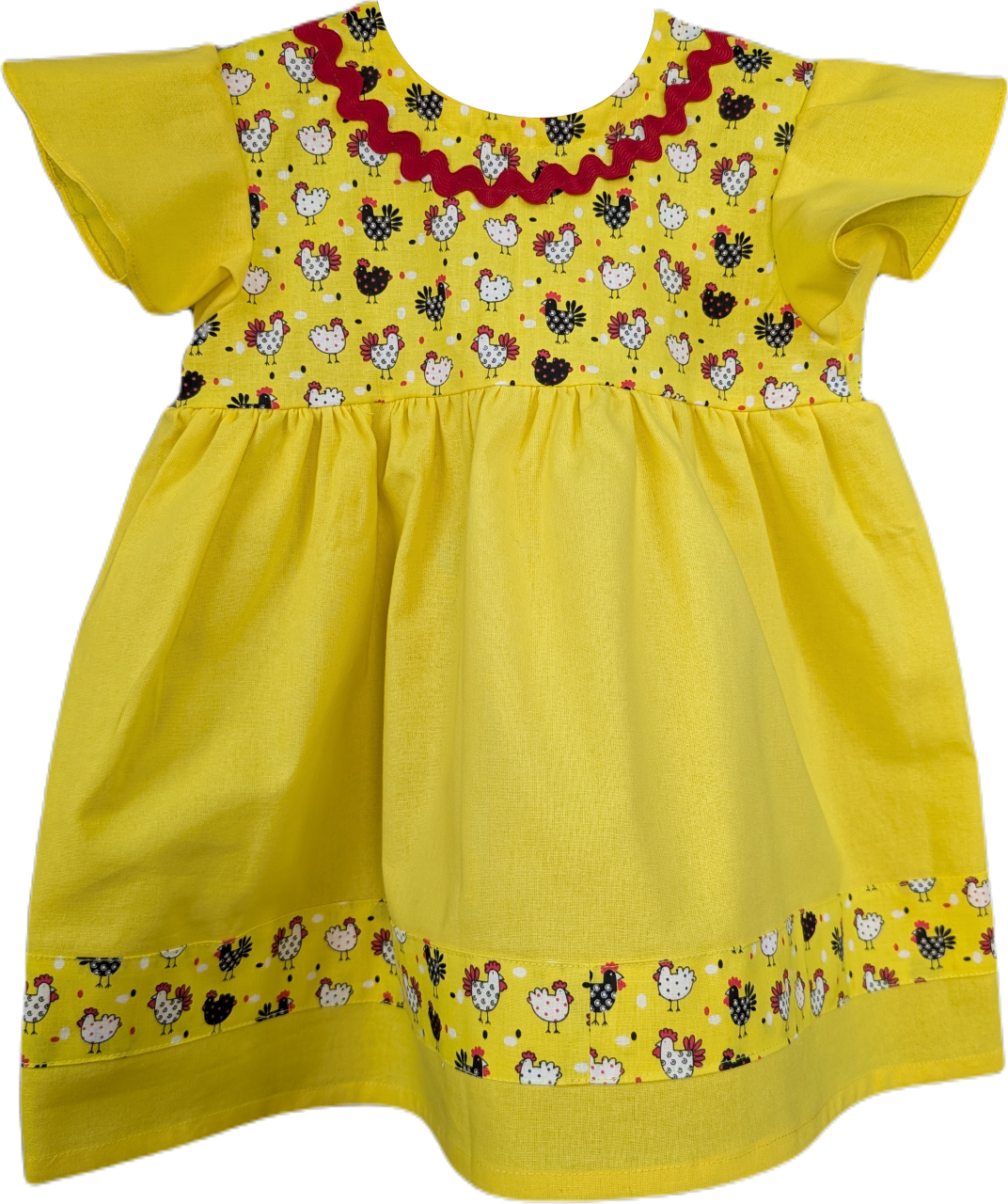 Yellow Floral Baby Dress