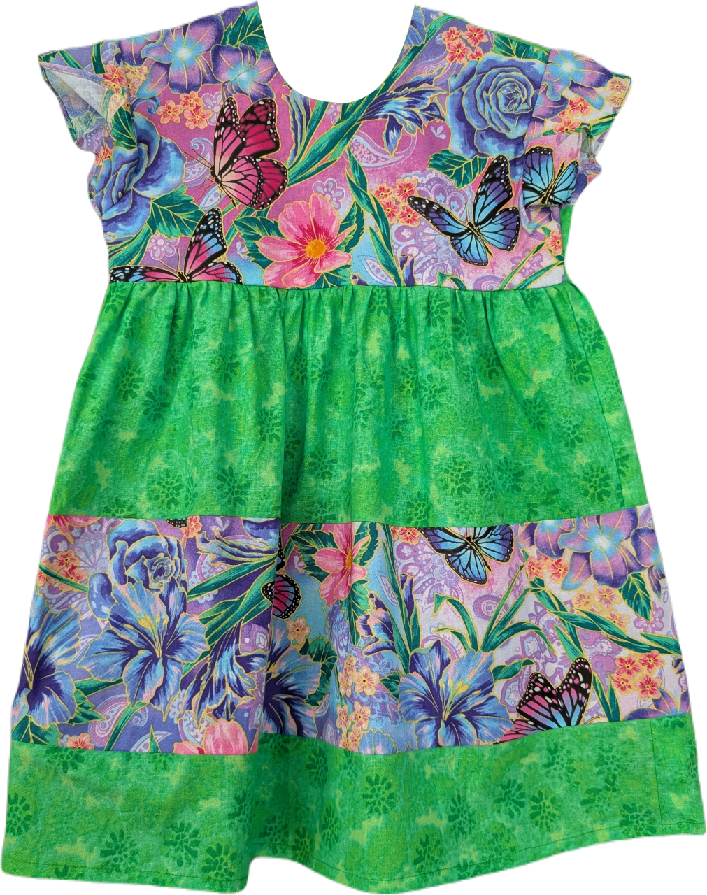 Floral and Butterfly Dress