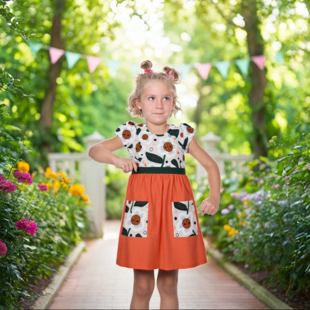 Children's Sunflower Dress