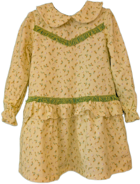 Floral Patterned Long-Sleeve Dress