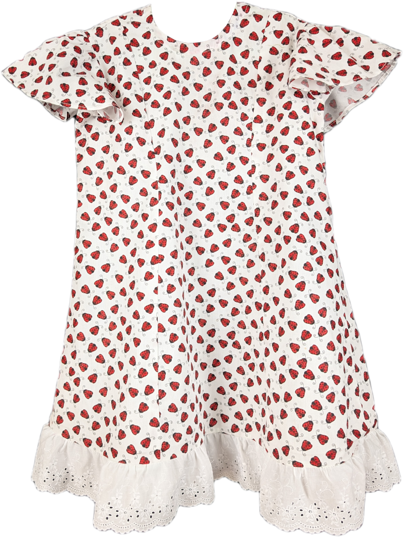 Strawberry Print Girls' Dress