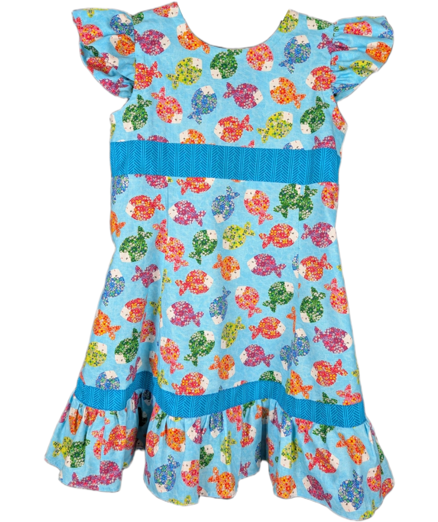 Girls' Summer Floral Dress