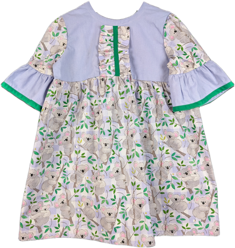 Koala Bear Print Girls' Dress