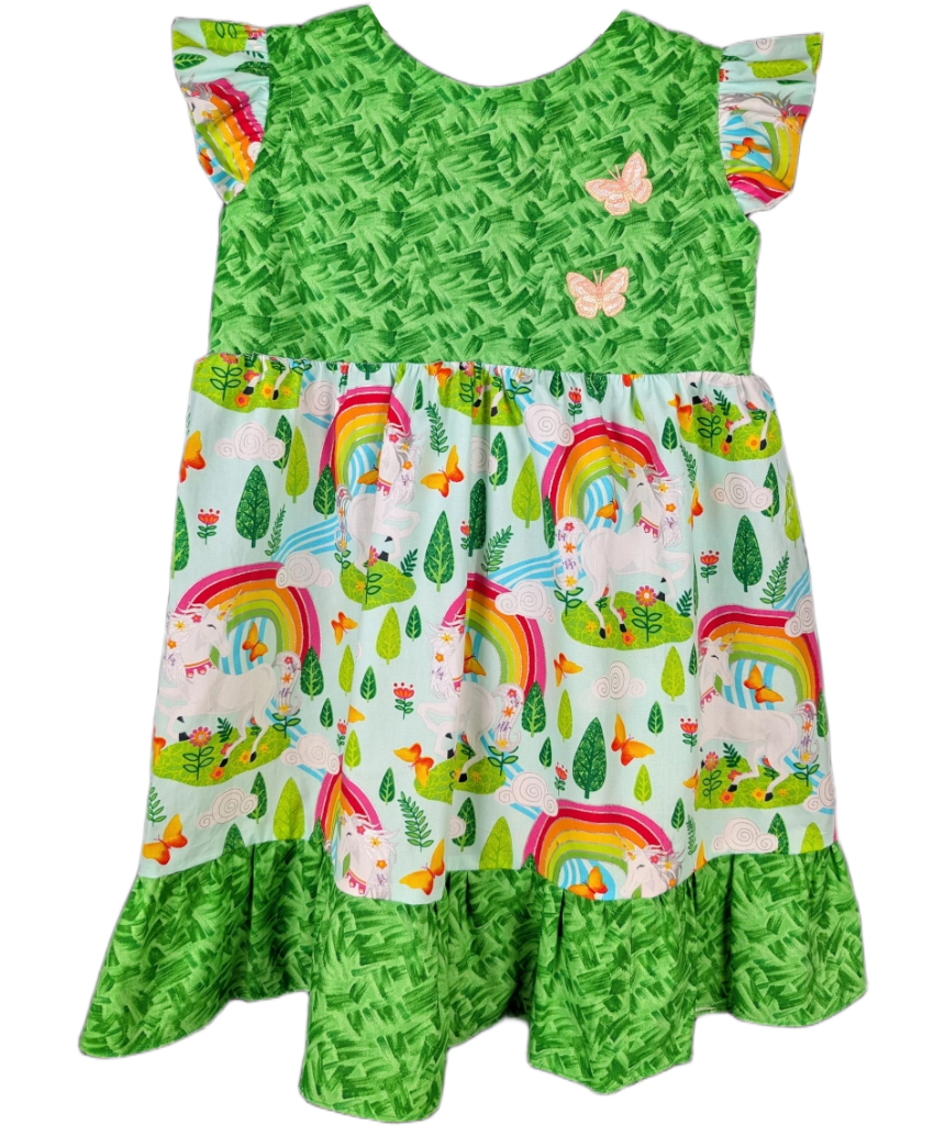 Girls' Rainbow Meadow Dress