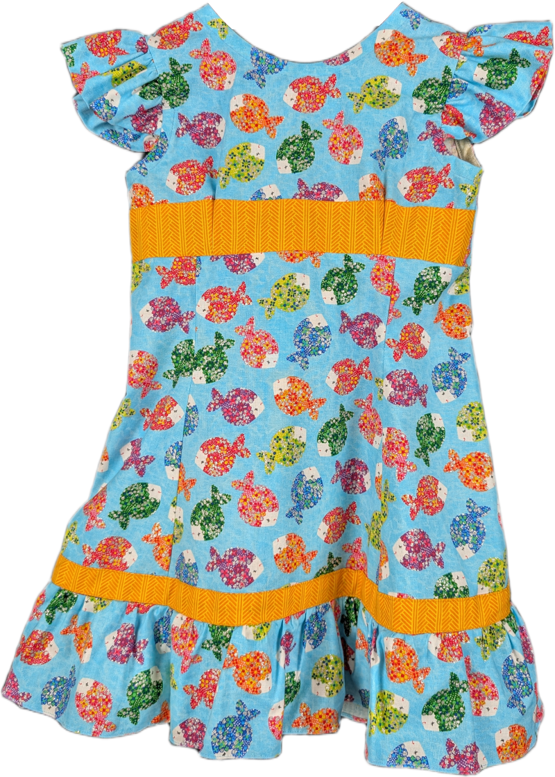 Girls' Floral Print Summer Dress