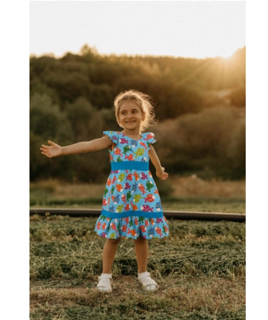 Girls' Summer Floral Dress
