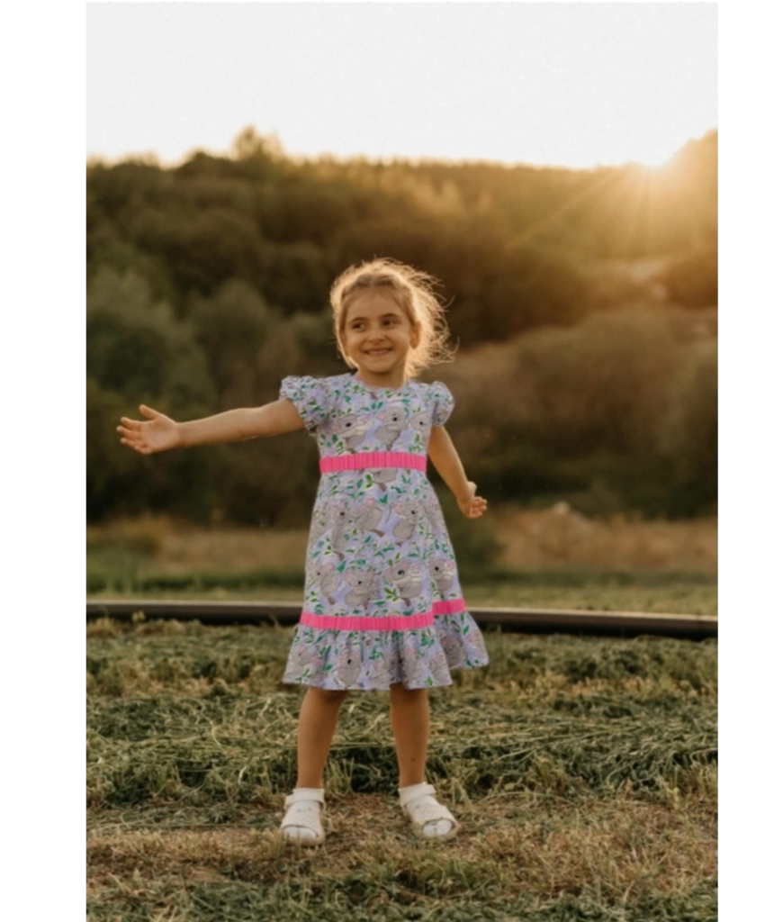 Koala Print Girl's Dress